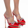 Front View Azalea Wang Put A Ring On It Stiletto Pump In Red