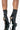 Side View Azalea Wang Queen Of Kings Stiletto Bootie In Black