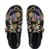 Back View Azalea Wang Quinby Brocade Clog In Black