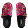 Side View Azalea Wang Quinby Brocade Clog In Pink