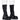 Front View Azalea Wang Quintessence Black Colorblocked Boot