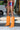 Side View Azalea Wang Railay Orange Knee High Wedge Boot