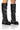 Front View Azalea Wang Raimo Black Silver Hardware Boot