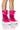 Front View Azalea Wang Randolph Lace Up High Top Sneaker Boot In Fuchsia