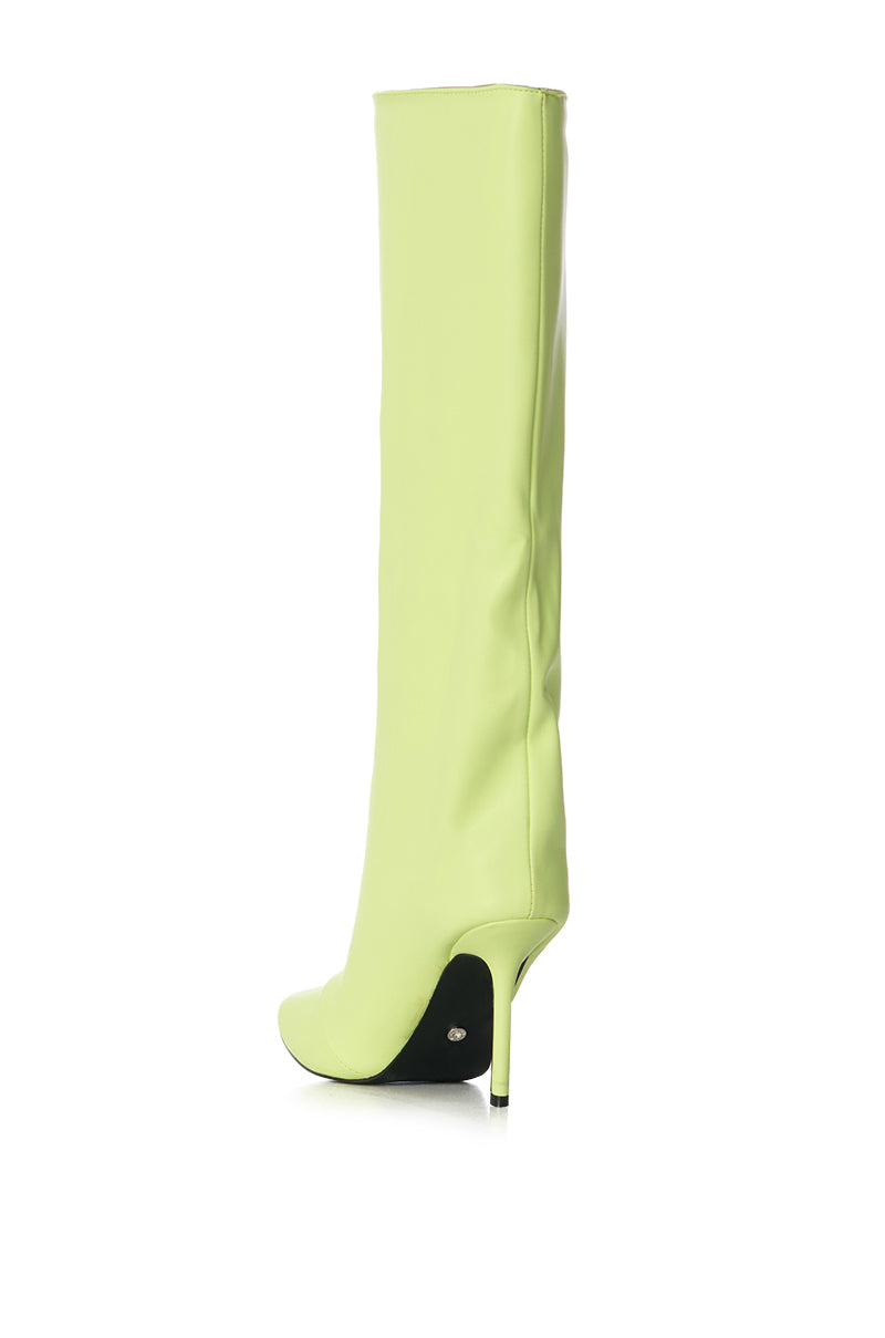Detail View Azalea Wang Rebelite Lime Boot