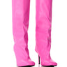 Front View Azalea Wang Rebelite Pink Boot