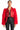 Extra View Azalea Wang Red Nolla Faux Fur Arms Croc Moto Jacket