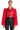 Extra View Azalea Wang Red Nolla Faux Fur Arms Croc Moto Jacket