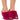 Front View Azalea Wang Remi Fur Wedge Sandal In Fuchsia