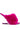 Side View Azalea Wang Remi Fur Wedge Sandal In Fuchsia