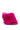 Back View Azalea Wang Remi Fur Wedge Sandal In Fuchsia