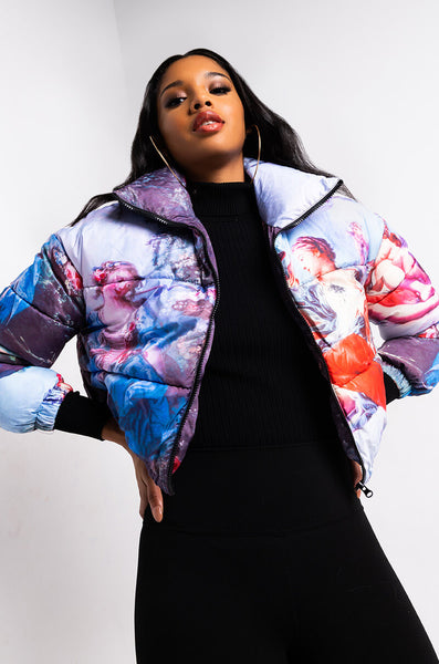 AZALEA WANG RENN ART MULTI PUFFER JACKET – AKIRA