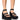 Front View Azalea Wang Rhiannon Chunky Platform Sandal In Black