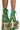 Side View Azalea Wang Richie Rich Chunky Bootie In Green