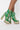 Back View Azalea Wang Richie Rich Chunky Bootie In Green