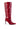 Back View Azalea Wang Ripply Red Printed Boot