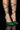 Front View Azalea Wang Riss Bling Lace Up Pump In Green