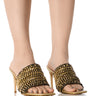 Front View Azalea Wang Rizalino Gold Chain Sandal