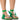 Front View Azalea Wang Rockford Tie Up Flat Sandal In Green