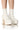 Front View Azalea Wang Rockwell White Chunky Bootie