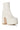 Back View Azalea Wang Rockwell White Chunky Bootie