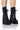 Front View Azalea Wang Roddie Lace Up Bootie In Black