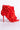 Back View Azalea Wang Rosa Flower Stiletto Bootie In Red