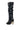 Detail View Azalea Wang Rosier Black Novelty Heel Ruched Boot