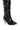 Full View Azalea Wang Rosier Black Novelty Heel Ruched Boot