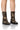 Front View Azalea Wang Rowena Camo Rhinestone Bootie