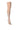 Back View Azalea Wang Roxy Rhinestone Thigh High Stiletto Boot In Nude