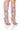 Front View Azalea Wang Rubina Brocade Rhinestone Boot In Pink