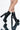 Front View Azalea Wang Run Away Chunky Bootie In Black