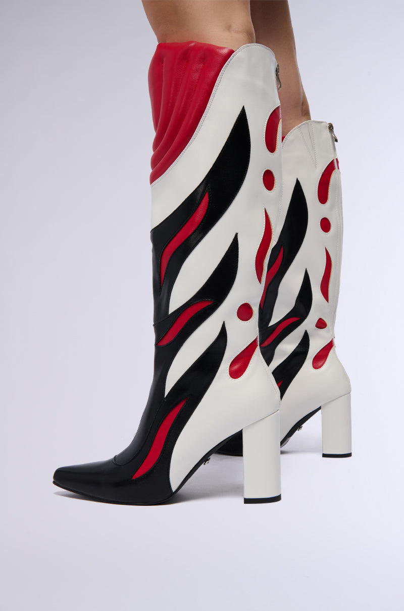 AZALEA WANG SADRIA RED SPEEDRACER BOOT view 0
