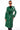 Side View Azalea Wang Sando Green Pleather Trench Coat With Zipper Trim