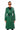 Full View Azalea Wang Sando Green Pleather Trench Coat With Zipper Trim