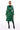 Extra View Azalea Wang Sando Green Pleather Trench Coat With Zipper Trim