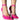 Front View Azalea Wang Sasha Buckle Strap Pump In Pink