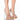 Front View Azalea Wang Saturday Night Mood Chunky Sandal In Nude