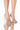 Front View Azalea Wang Saturday Night Mood Chunky Sandal In Nude