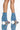 Front View Azalea Wang Say It Like You Mean It Stiletto Sandal In Denim