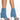 Front View Azalea Wang Say It Like You Mean It Stiletto Sandal In Denim