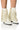 Front View Azalea Wang Scarlett Chunky Western Fringe Bootie In White