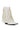 Back View Azalea Wang Scarlett Chunky Western Fringe Bootie In White