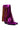 Back View Azalea Wang Scarlett Metallic Chunky Bootie In Fuchsia