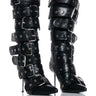 Front View Azalea Wang Sedna Black Belt Covered Boot