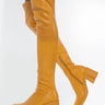 Front View Azalea Wang See Me In Your Dreams Chunky Boot In Yellow