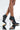 Front View Azalea Wang See Me On The Cover Stiletto Bootie In Black