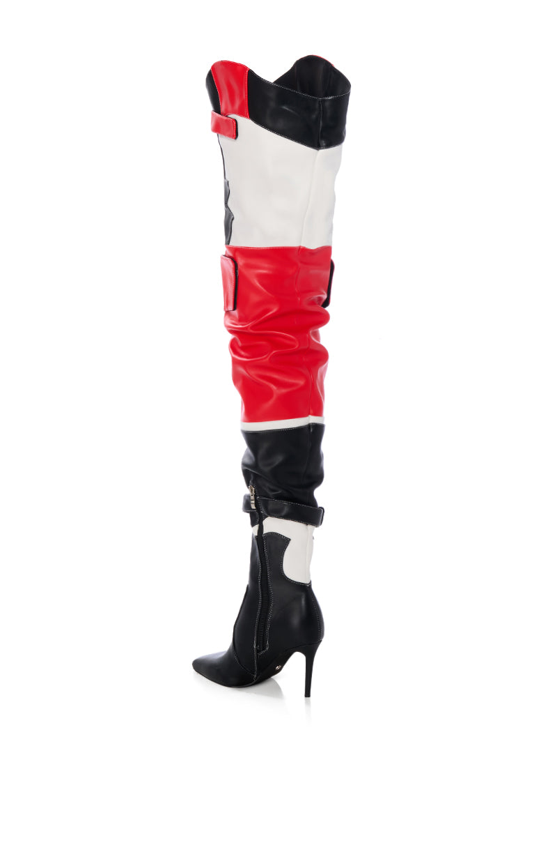 Extra View Azalea Wang Seeley Multi Thigh High Boot 5