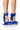 Front View Azalea Wang Seine Blue Feather And Diamond Embellished Pump